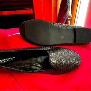 ARIZONA JEANS FLATS, BLACK, SPARKLE